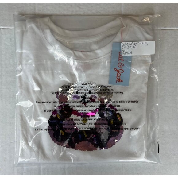 Cat & Jack Cream Donut Dog Shirt - Picture 9 of 9